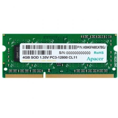 Memoria RAM Apacer DV.04G2K.KAM 4GB DDR3L 1600MHz SO-DIMM