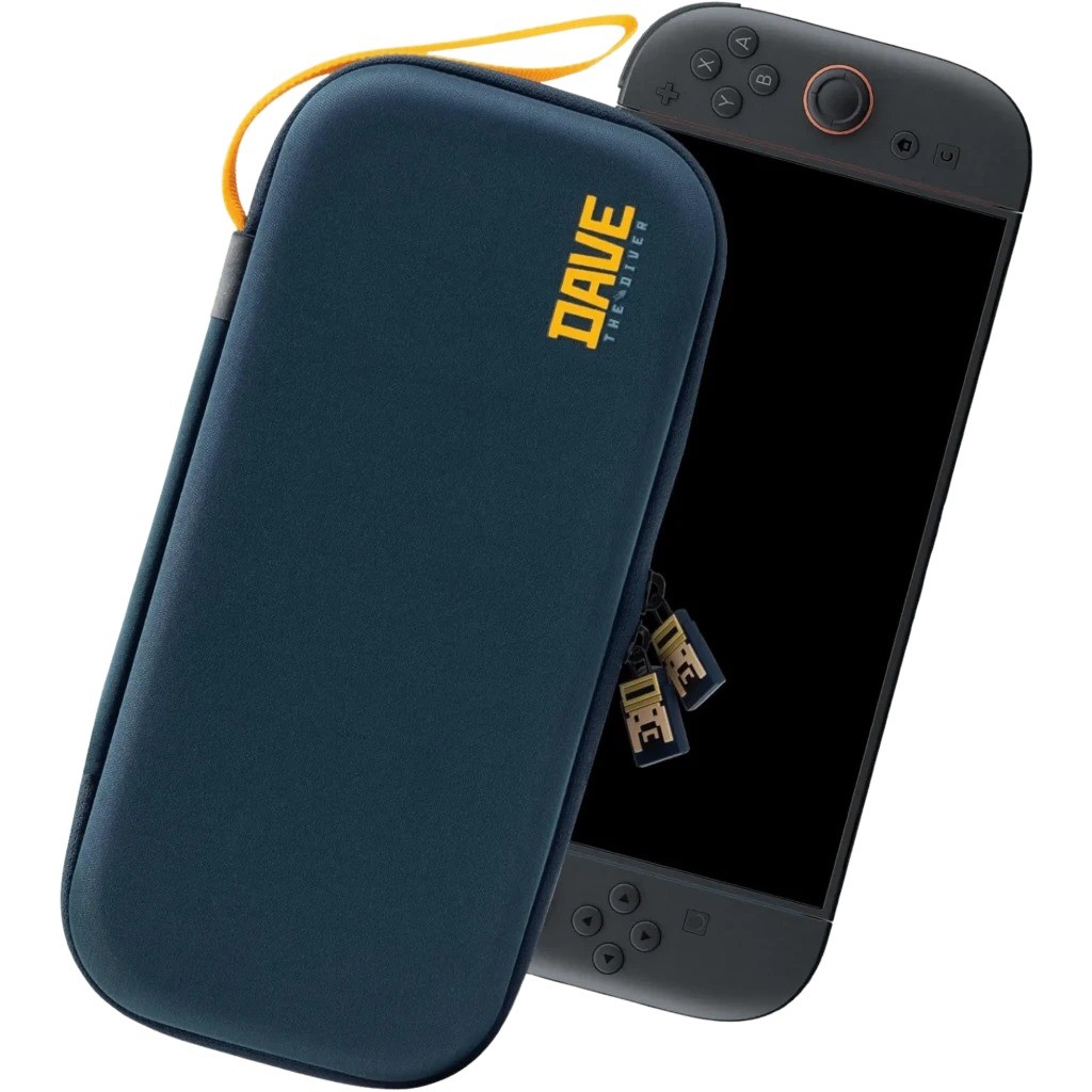FUNLAB Funda Dave the Diver Edition Azul Oscuro para Switch 2/1/OLED - Rígida, EVA, 10 Ranuras