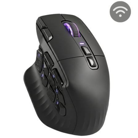 Ratón Gaming Mars Gaming MMW-HEX16 Batería Recargable Hasta 24000 DPI