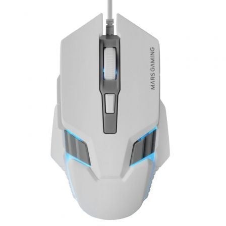 Ratón Gaming Mars Gaming MM024 Hasta 4000 DPI Blanco