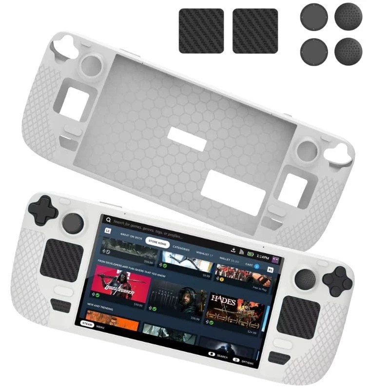 Funda Silicona Gris para Steam Deck / Steam Deck OLED