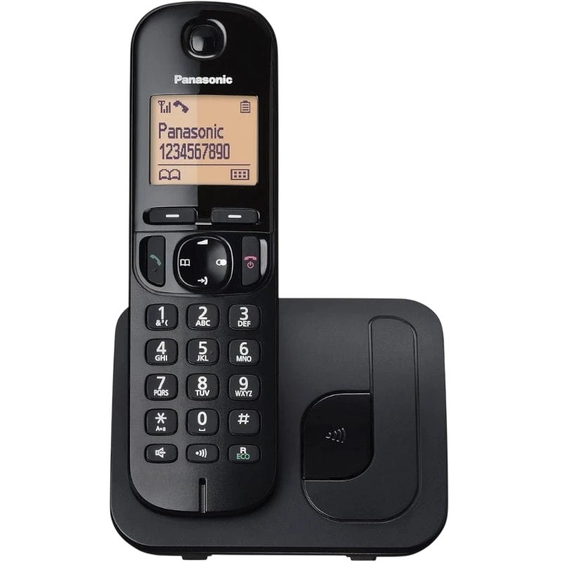 Panasonic KX-TGC250SPW Negro identificador de llamadas agenda 50 contactos Teléfono inalámbrico