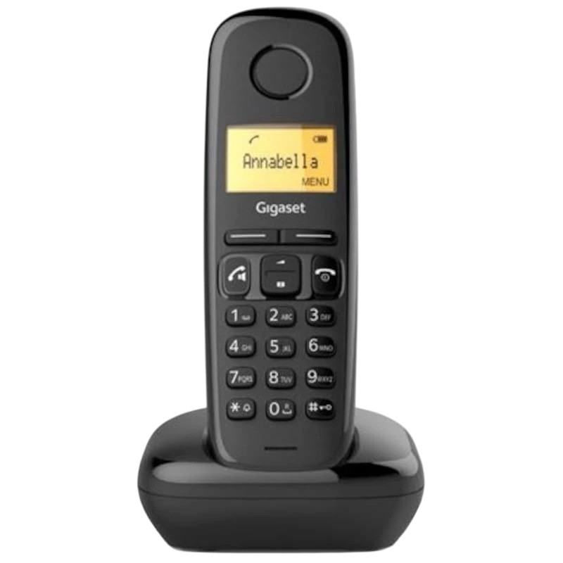 Gigaset A270 DECT/analógico Negro identificador de llamadas manos libres 18h de conversación Teléfono inalámbrico