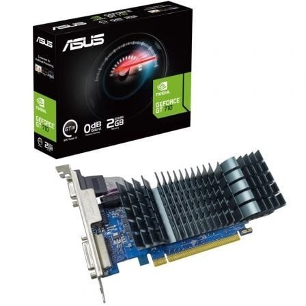 Tarjeta Gráfica Asus GeForce GT 710 SL EVO BRK 2GB GDDR5 Compatible con Perfil Bajo