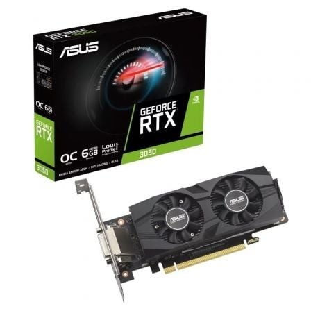 Tarjeta Gráfica Asus GeForce RTX 3050 LP BRK OC Edition 6GB GDDR6 Compatible con Perfil Bajo