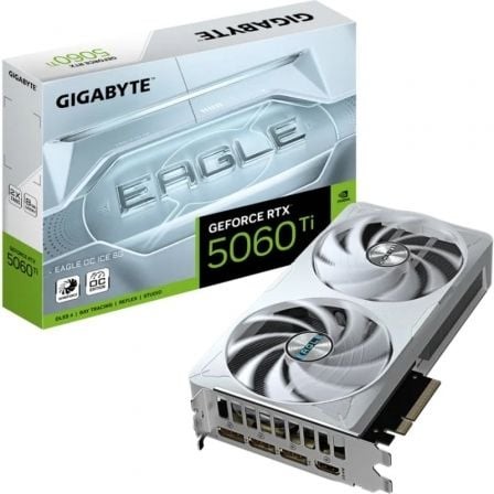 Tarjeta Gráfica Gigabyte GeForce RTX 5060 Ti Eagle OC ICE 8GB GDDR7