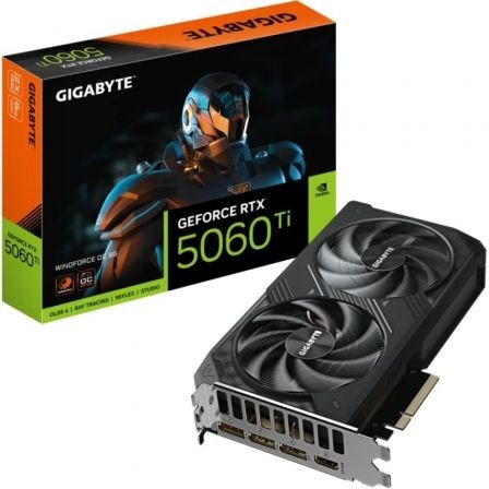 Tarjeta Gráfica Gigabyte GeForce RTX 5060 Ti WindForce OC 8GB GDDR7