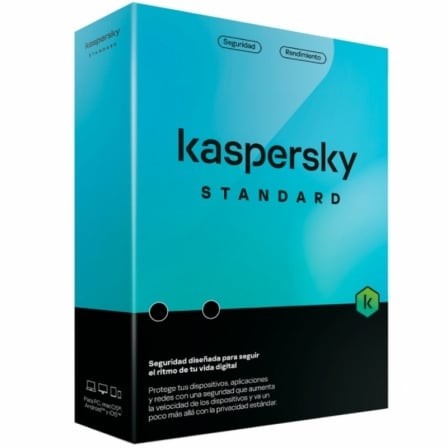 Antivirus Kaspersky Standard, 1 dispositivo, 1 año (licencia física)