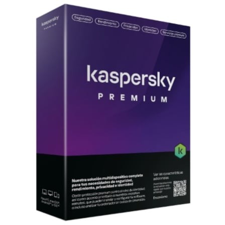 Antivirus Kaspersky Premium, 5 dispositivos, 1 año (licencia física)