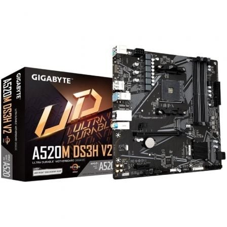 Placa Base Gigabyte A520M DS3H V2 Socket AM4 DDR4 PCIe 3.0 Micro ATX