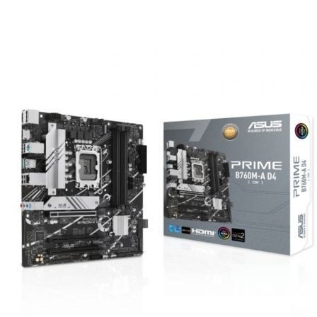 Placa Base Asus Prime B760M-A D4-CSM Socket 1700 DDR4 PCIe 4.0 Micro ATX