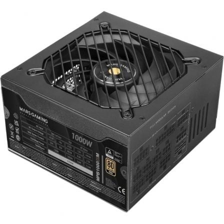 Fuente de Alimentación Mars Gaming MPB1000SIM 1000W ATX 3.1 PCIe 5.1 80 Plus Gold