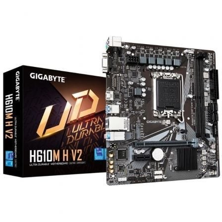 Placa Base Gigabyte H610M H V2 Socket 1700 DDR5 PCIe 4.0 Micro ATX