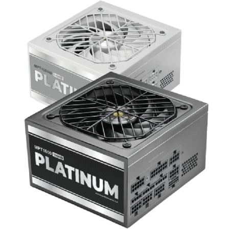 Fuente de Alimentación Mars Gaming MPT1000 1000W ATX 3.1 PCIe 5.1 80 Plus Platinum Negra