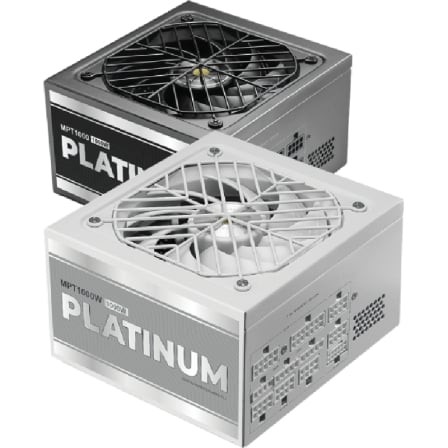 Fuente de Alimentación Mars Gaming MPT1000 1000W ATX 3.1 PCIe 5.1 80 Plus Platinum Blanca