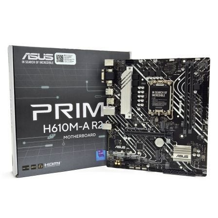 Placa Base Asus Prime H610M-A R2.0 Socket 1700 DDR5 PCIe 4.0 Micro ATX