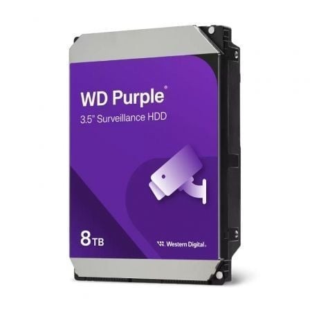 Disco Duro Western Digital WD Purple Surveillance 8TB 3.5" SATA III 256MB