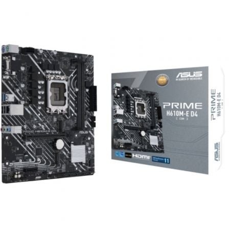 Placa Base Asus Prime H610M-E D4-CSM Socket 1700 DDR4 PCIe 4.0 Micro ATX