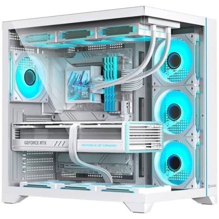Caja Gaming Semitorre Hiditec H3 Pro/ Blanca