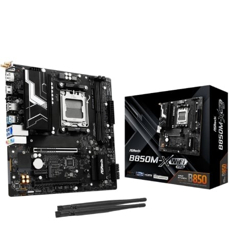 Placa Base Asrock B850M-X WiFi R2.0 DDR5 PCIe 5.0 Socket AM5 Micro ATX