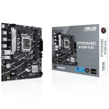 Placa Base Asus Prime B760M-R D4 Socket 1700 DDR4 PCIe 4.0 Micro ATX