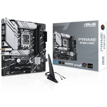 Placa Base Asus Prime B760M-A WIFI Socket 1700 DDR5 PCIe 4.0 Micro ATX