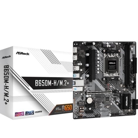 Placa Base Asrock B650M-H/M.2+ DDR5 PCIe 4.0 Socket AM5 Micro ATX