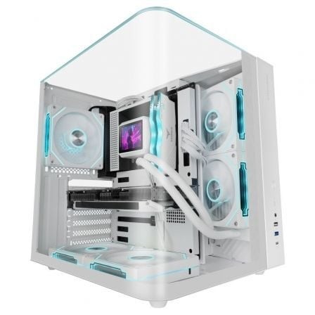 Caja Gaming Semitorre Mars Gaming MC-INFINIOLITE Blanca