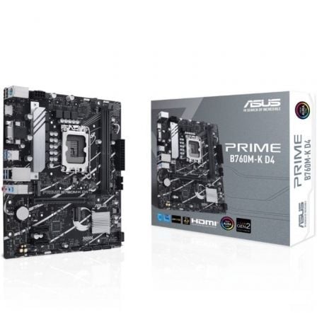 Placa Base Asus Prime B760M-K D4 Socket 1700 DDR4 PCIe 4.0 Micro ATX