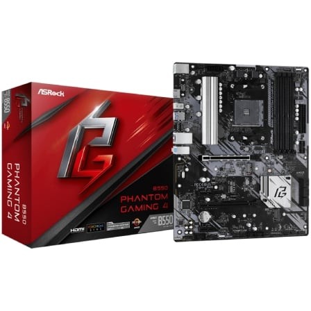 Placa Base Asrock B550 Phantom Gaming 4 DDR4 PCIe 4.0 Socket AM4