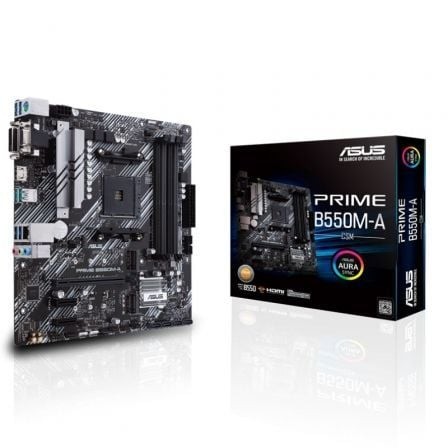 Placa Base Asus Prime B550M-A/CSM Socket AM4 DDR4 PCIe 4.0 Micro ATX