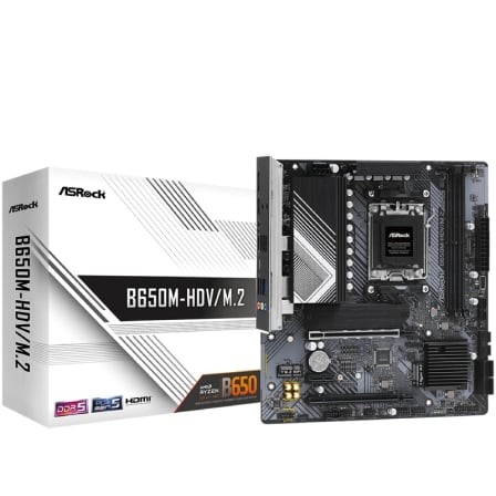 Placa Base Asrock B650M-HDV/M.2 DDR5 PCIe 5.0 Socket AM5 Micro ATX