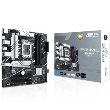 Placa Base Asus Prime B760M-A-CSM Socket 1700 DDR5 PCIe 4.0 Micro ATX