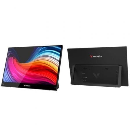 Monitor Portátil Táctil Verbatim Touch Light 15.6", Full HD, Multimedia, Negro