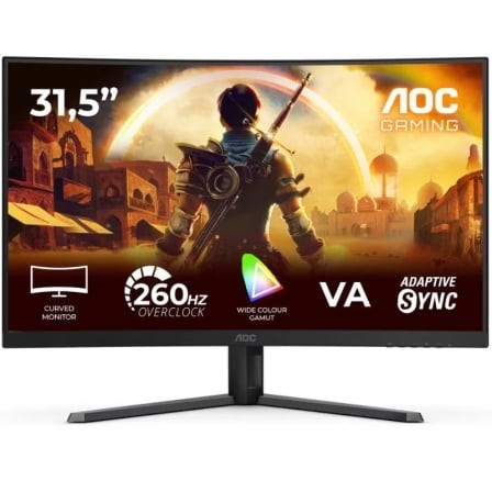 Monitor Gaming Curvo AOC C32G42ZE 31.5", Full HD, 0.3ms, 240Hz, VA, Negro