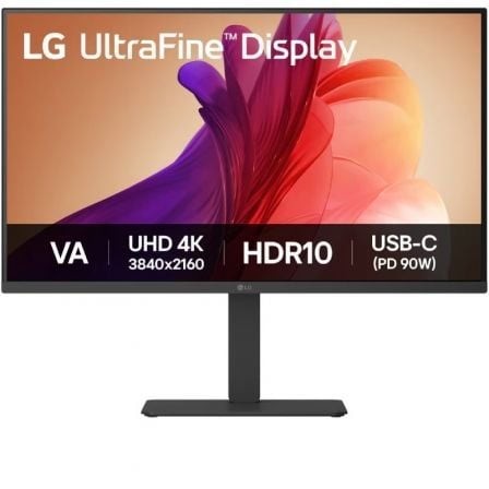 Monitor Profesional LG UltraFine 32U720A-B 31.5", 4K, Multimedia, Regulable en altura, Negro