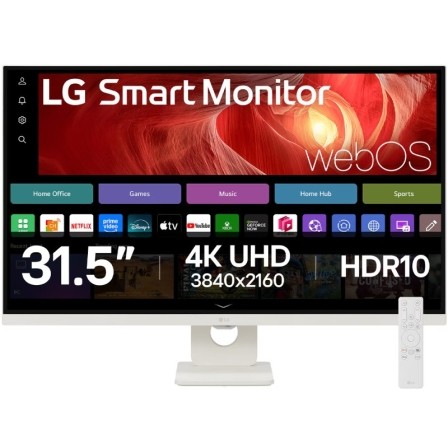 Smart Monitor LG 32U721SA-W 31.5", 4K, Multimedia, Smart TV, Blanco