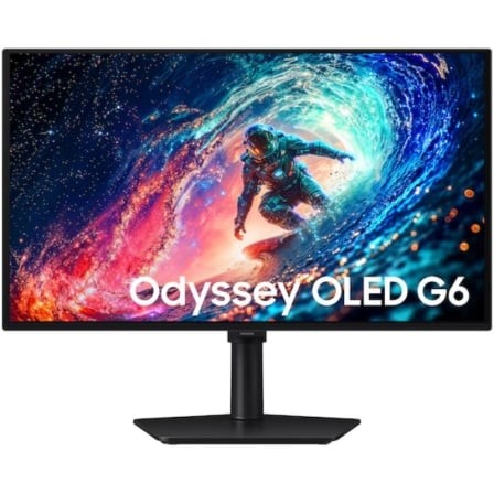 Monitor Gaming Samsung Odyssey OLED G6 G61SH S27HG612SU 27", QHD, 0.03ms, 240Hz, QD-OLED, Regulable en altura, Negro