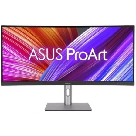 Monitor Profesional Asus ProArt Display PA34VCNV 34", UWQHD, Multimedia, Regulable en altura, Negro y Plata