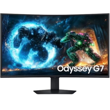 Monitor Gaming Curvo Samsung Odyssey G7 G75F 37", 4K, 1ms, 165Hz, VA, Regulable en altura, Negro