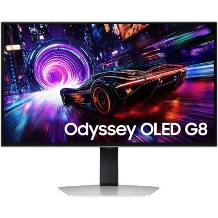 Monitor Gaming Samsung Odyssey OLED G8 G81SF S27FG816SU 27", 4K, 0.03ms, 240Hz, QD-OLED, Regulable en altura, Plata