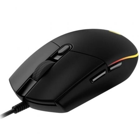 Ratón Gaming Logitech G102 Lightsync, Hasta 8000 DPI, Negro