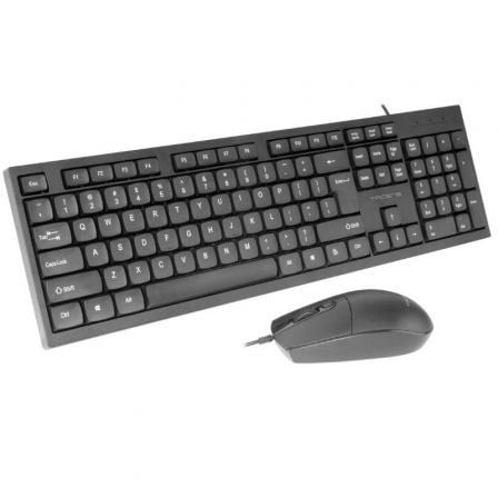 Teclado y Ratón Tacens ACP02, Negro