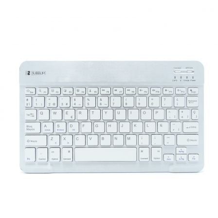 Teclado Compacto Inalámbrico Subblim Smart, Plata