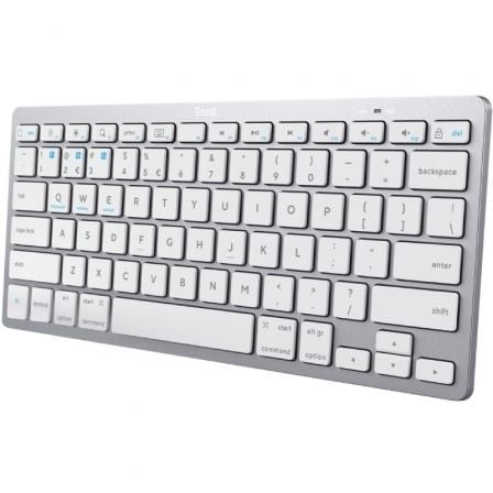 Teclado Compacto Inalámbrico Trust 24654, Plata