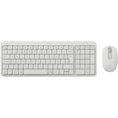 Teclado y Ratón Inalámbricos Logitech Wireless Combo MK250, Blanco