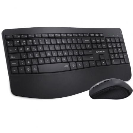 Teclado y Ratón Inalámbrico Subblim Combo Dual Office Prowave, Negro