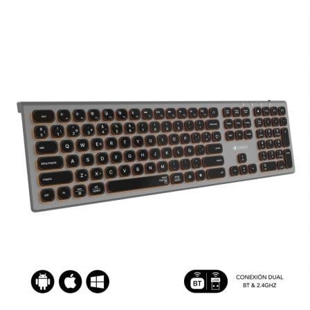 Teclado Inalámbrico Subblim Master, Gris y Negro