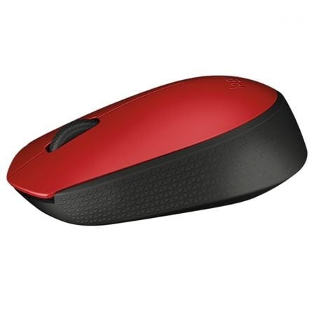 Ratón Inalámbrico Logitech M171, Hasta 1000 DPI, Rojo