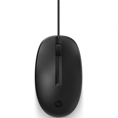 Ratón HP 125, Hasta 1200 DPI, Negro, Formato Bulk